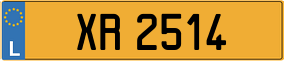 Trailer License Plate